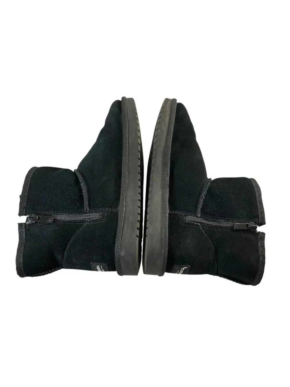 Kookaburra by UGG Girls Boots Ankle Fur Lined Zip Black Size 3